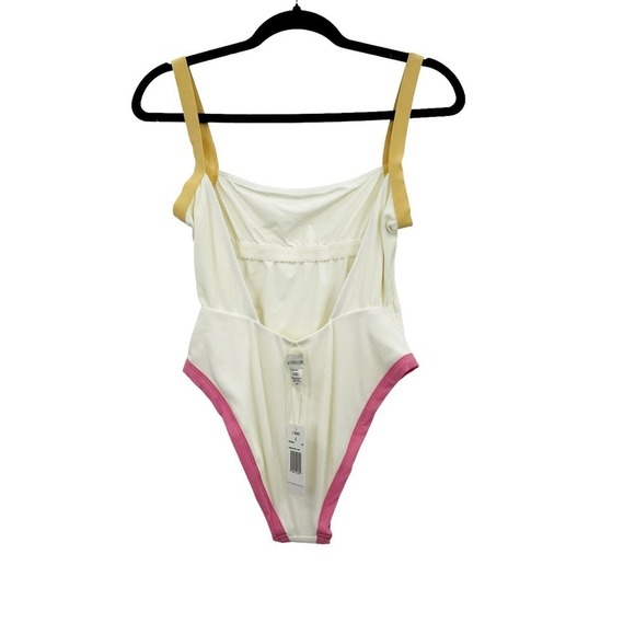 L*Space Ribbed Baewatch One Piece Swimsuit Colorblock Size S NWT - Picture 4 of 12